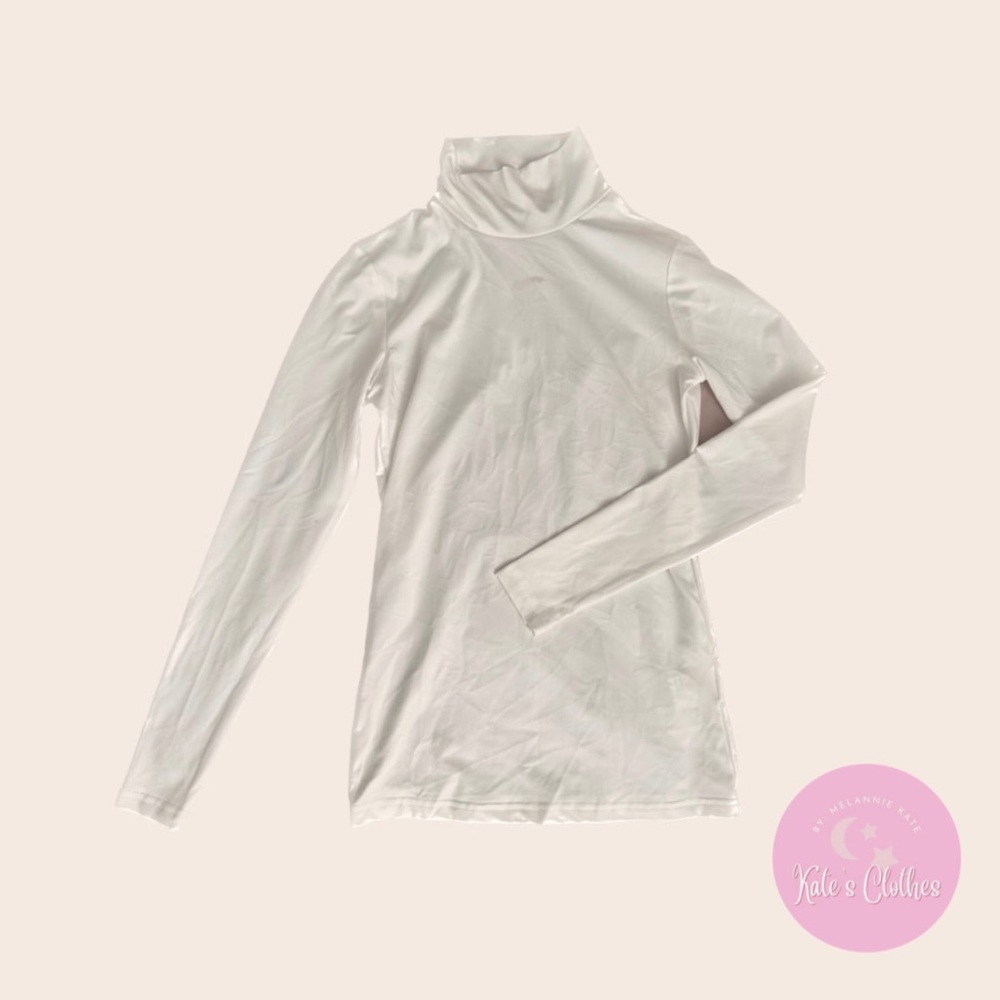 White Turtleneck Shirt XS (COMPLETELY NEW)